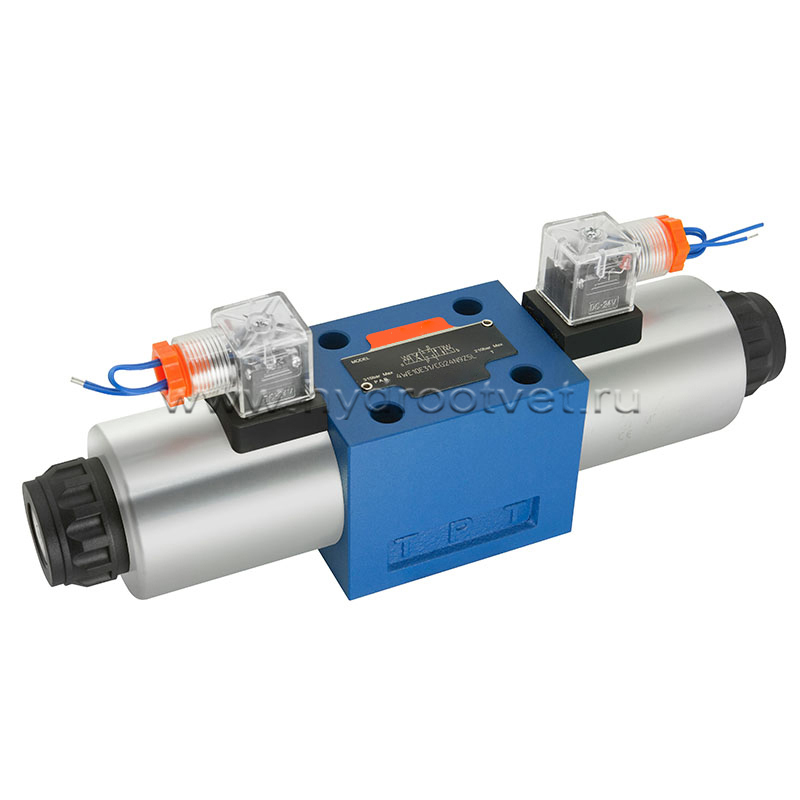 4WE10W31/CG24N9K4 - Гидрораспределитель золотниковый Ду 10 с электроуправлением G24, схема W (84А), возврат - пружинный