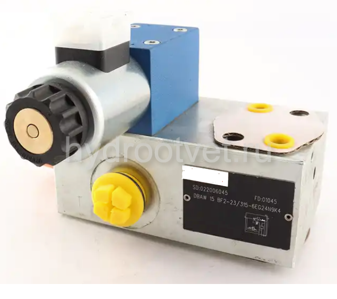 DBA15F2-2X/100 - Предохранительный блок насоса Ду16 с давлением настройки до 100 бар