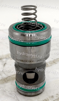 LC16B20E7X/V - Логический клапан (патрон) Ду16, соотношение площадей B = 14.3:1 (кольцо = 7%), давление открытия 2 бар, E = без демпфера, уплотнение V = FKM