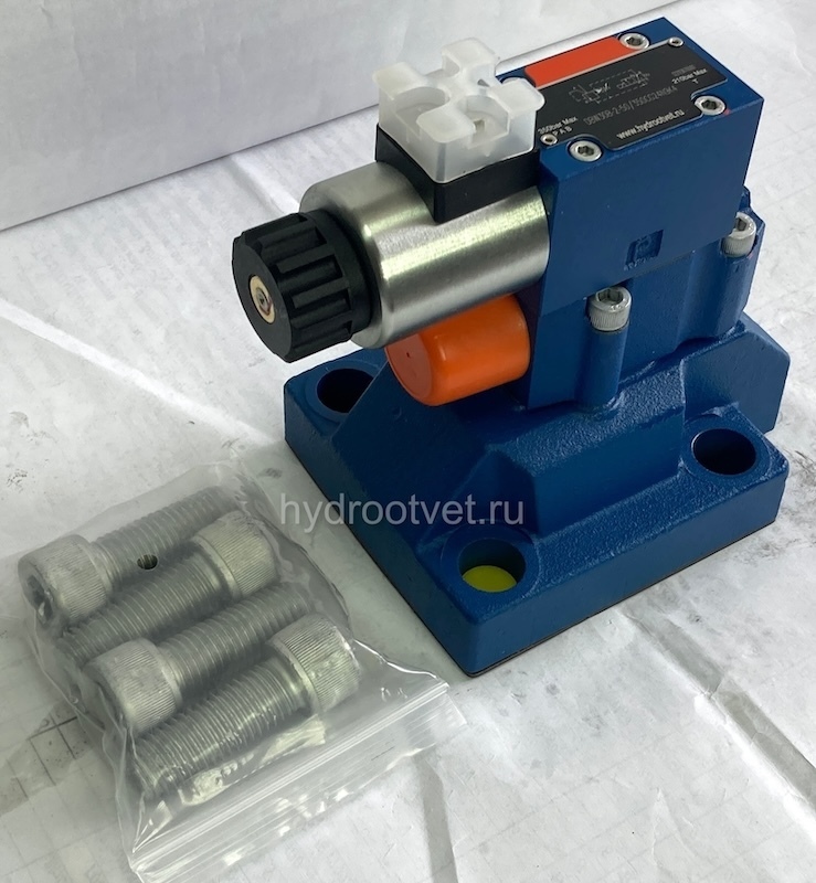 DBW30B2-5X/350CG24N9K4 - Предохранительный клапан Ду32 с давлением настройки до 350 бар, управление - X и Y - внутренние с разгрузкой B = открыт с электроуправлением G24