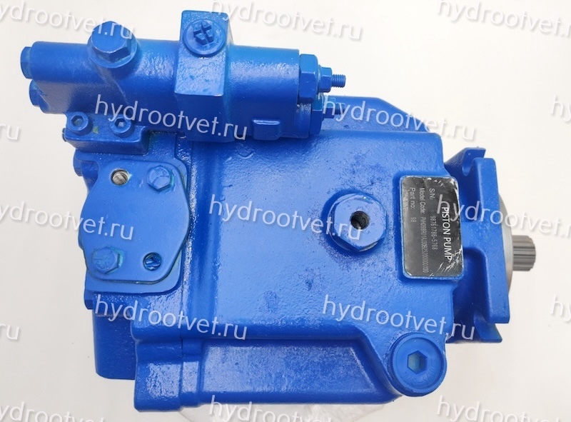 PVH098R02AJ30B2520000010001 - Насос аксиально-поршневой с регулятором расхода и давления, 98,3 см3, максимальное рабочее давление 250 бар, шлицевой вал 14T 12/24DP, для минерального масла