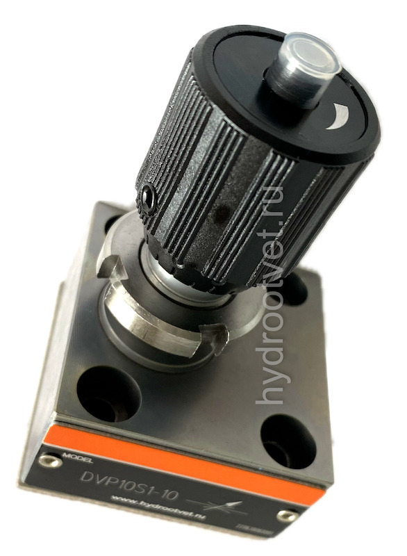 DVP10-1-10 - Дроссель двухсторонний на плиту c рукояткой, Ду10