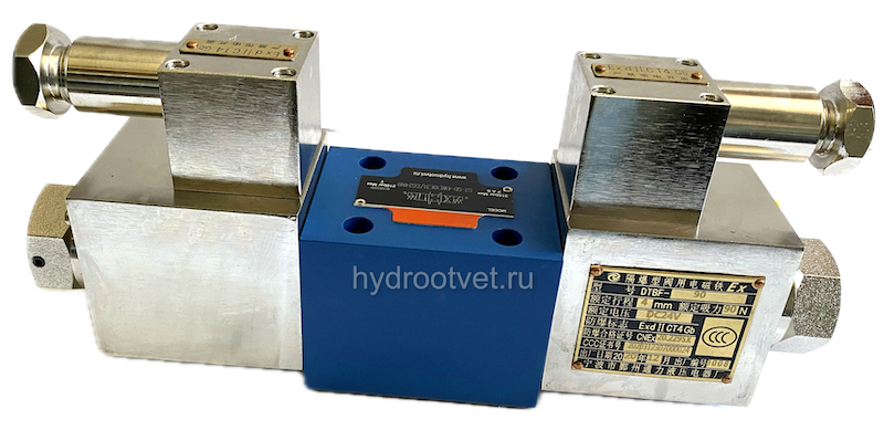 G2-GD-4WE10E31/CG24N9 - Гидрораспределитель во взрывобезопасном исполнении золотниковый Ду 10 с электроуправлением G24, схема E (44), возврат - пружинный