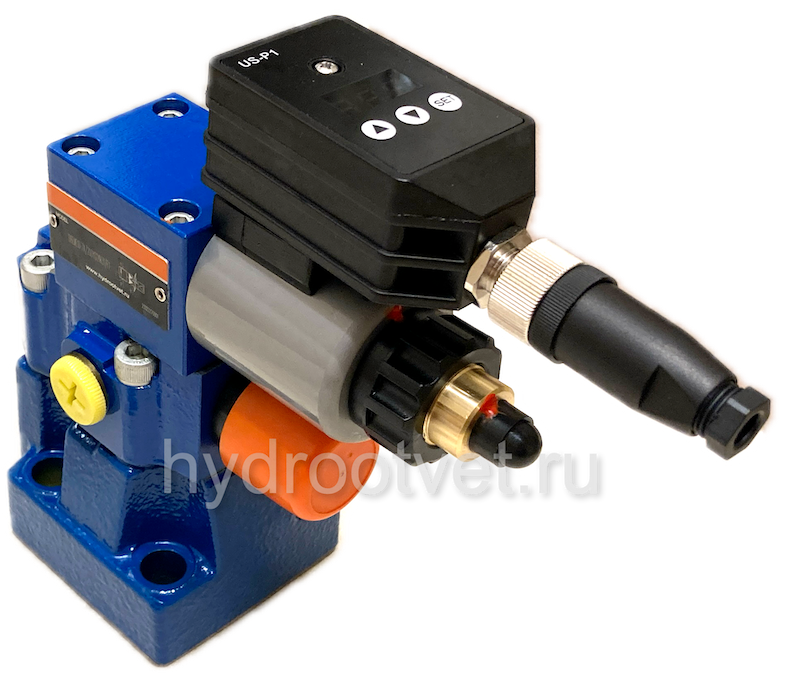 DBEME10-7X/200Y-8G24K31A1M - Пропорциональный предохранительный клапан со встроенным усилителем (OBE), Ду10, , регулировка давления до 200 бар, сигнал управления 0–10 В