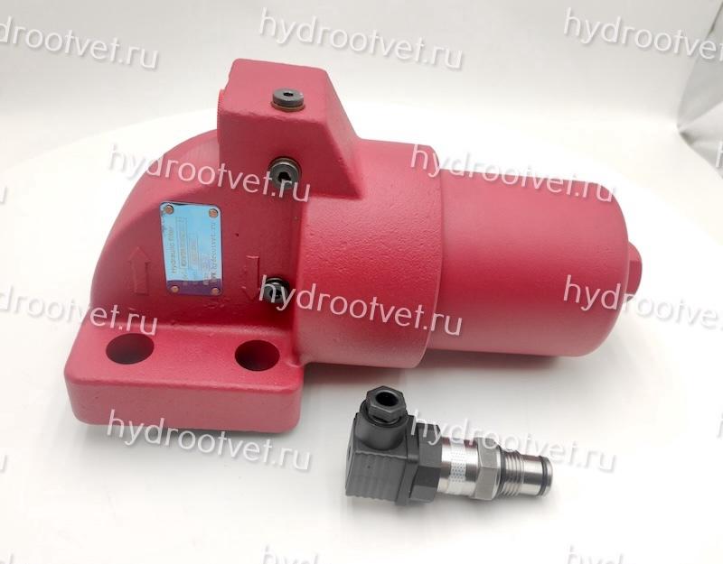 WKDFAFEBN/HC140QE10B1.X - Напорный фильтр гидравлический одинарный модели DF AFE тонкость фильтрации 10 мкм, типоразмер 140, вид присоединения: фланец Расстояние между крепежными отверстиями: 72х55, материал корпуса - чугун, рабочее давление до 315 бар, в