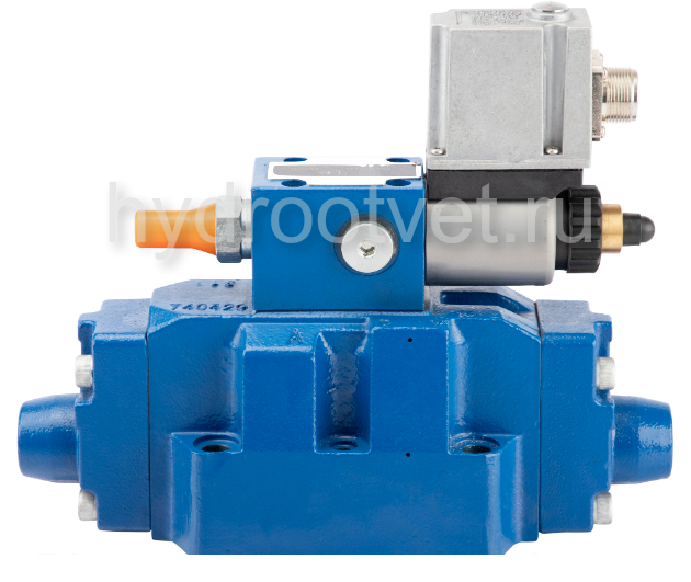 3DREME10P-6X/200YG24K31/A1V - Пропорциональный трехлинейный редукционный клапан со встроенным усилителем (OBE) и предохранительным клапаном, Ду10, давление регулировки до 200 бар, уплотнение V = FKM, сигнал управления A1 = 0–10 В