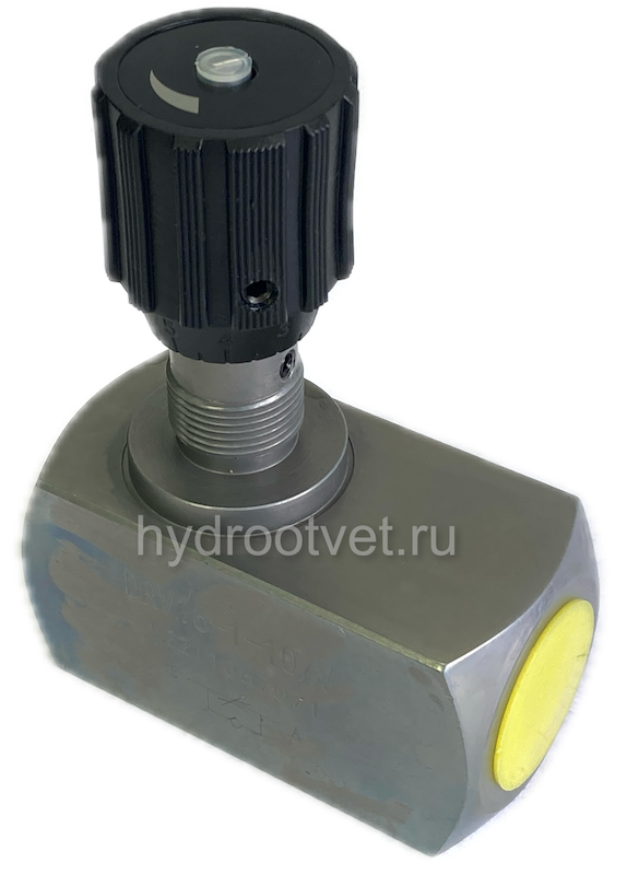 DV16-1-10/V - Дроссель трубного монтажа c рукояткой, G3/4, обратный клапан - нет