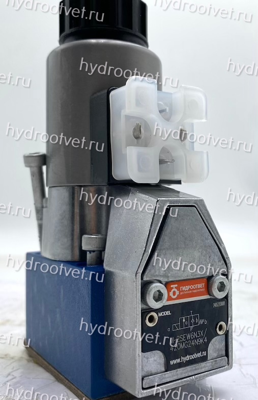 M-2SEW6N3X/420MG24N9K4 - Гидрораспределитель седельного типа Ду 6 с электроуправлением на 420 бар, схема N