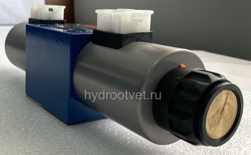 4WRA10E1-30-2X/G24K4/V - Пропорциональный распределитель без встроенного электронного усилителя Ду10, номинальный расход 30 л/мин, схема E1-