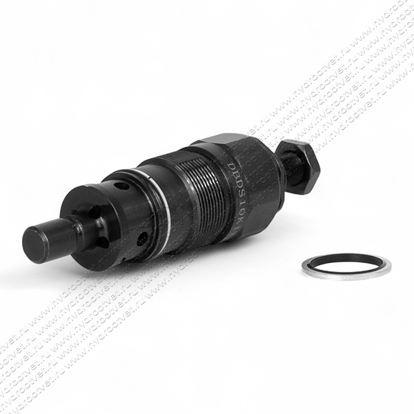 DBDS10K1X/50 - Предохранительный клапан прямого управления Ду10, давление регулировки до 50 бар, тип монтажа - встраиваемый, элемент регулировки S = винт