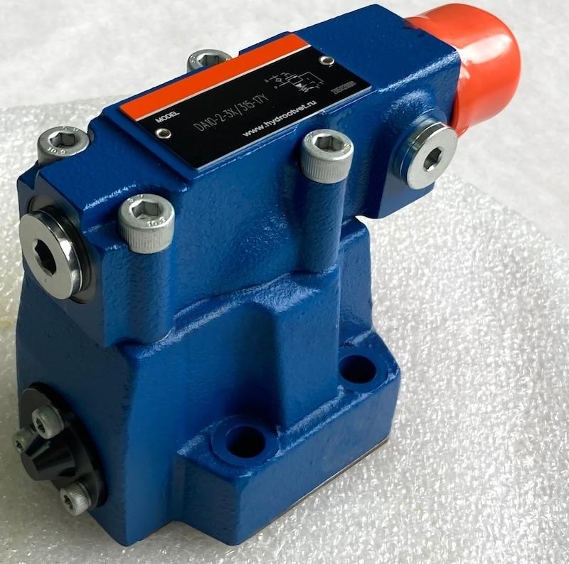 DA10-2-5X/200-17Y - Разгрузочный предохранительный клапан Ду10 с давлением настройки до 200 бар, с разностью срабатывания в 17%, внешний дренаж - Y = есть