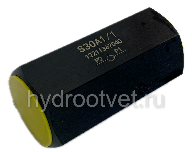 S30A3/1 - Обратный клапан трубного монтажа Ду32, G1 1/2 с давлением открытия 3 бар