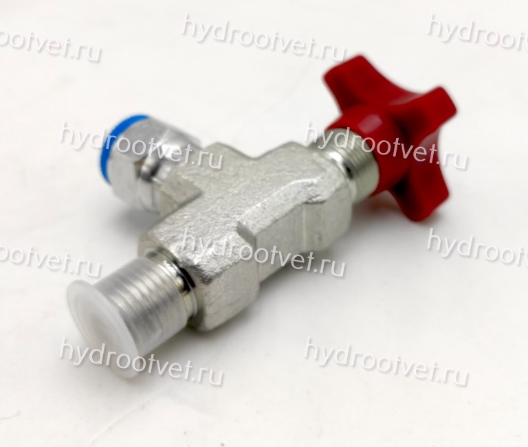 FT291-14 - Кран манометра угловой R1/4"-G1/4"