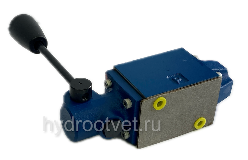 3WMM6B50/F - Гидрораспределитель Ду 6 с ручным управлением, схема B (573Е), возврат - F = фиксатор