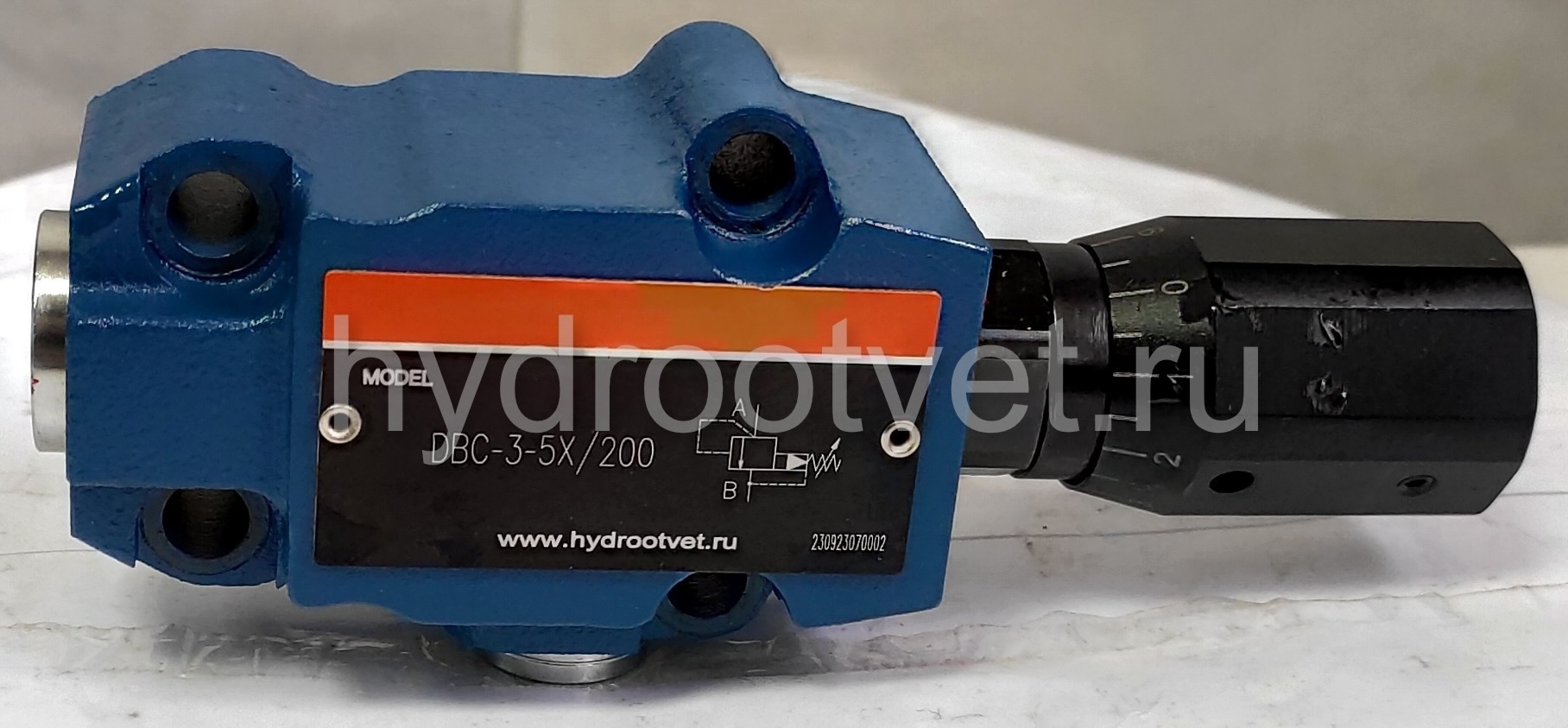 DBC30-2-5X/350 - Предохранительный клапан Ду32 с давлением настройки до 350 бар, управление - X и Y - внутренние