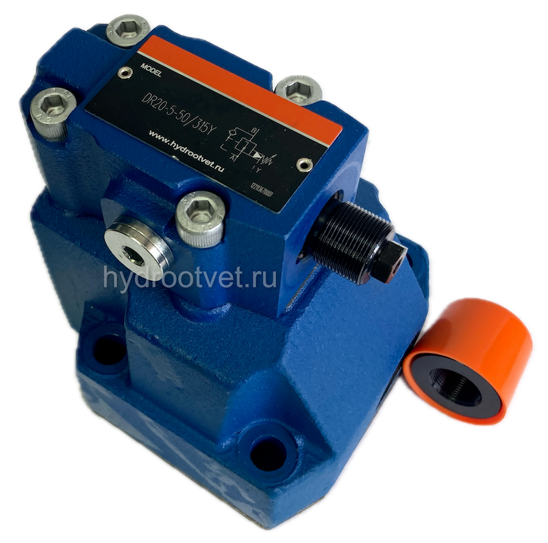 DR20-5-5X/100Y - Редукционный клапан непрямого действия Ду20 с обратным клапаном с давлением регулировки до 100 бар