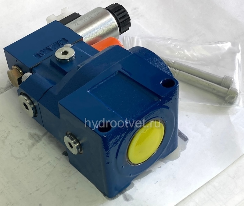 DBW20BG2-5X/315CG24N9K4 - Предохранительный клапан Ду25 с давлением настройки до 315 бар, управление - X и Y - внутренние с разгрузкой B = открыт с электроуправлением G24