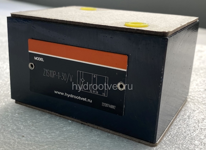 Z1S10F-3-30/V - Обратный клапан модульного монтажа Ду10 обратный клапан в канале A и B (со стороны плиты), давление открытия 5 бар