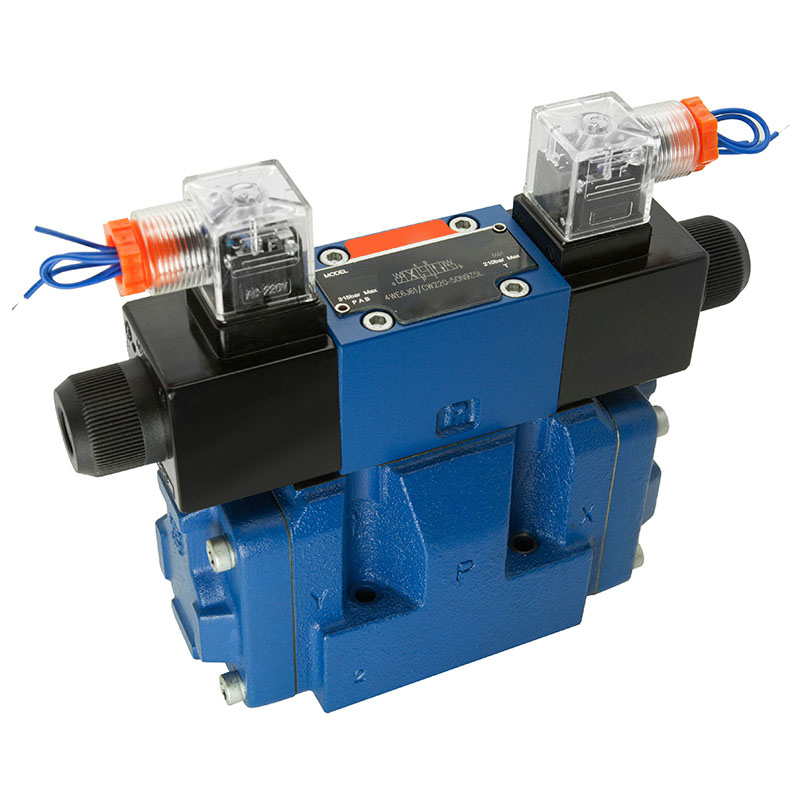 4WEH10D4X/6EW110N9ETK4/B10 - Гидрораспределитель с электроуправлением Ду10 схема D (574А), напряжение W110, каналы управления ET - X и Y - внутренние