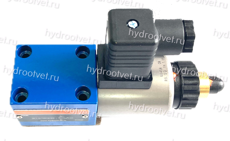 DBET-6X/350G24K4V - Пропорциональный предохранительный клапан Ду6 (пилот), давление регулировки до 350 бар, встроенные усилитель = нет