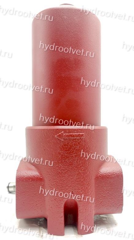 WKDFBN/HC140G10D1.1/-L24 - Напорный фильтр гидравлический одинарный модели DF тонкость фильтрации 10 мкм, типоразмер 140, вид присоединения: резьба G3/4, материал корпуса - чугун, рабочее давление до 420 бар, визуально-электрический (лампа с напряжением 2