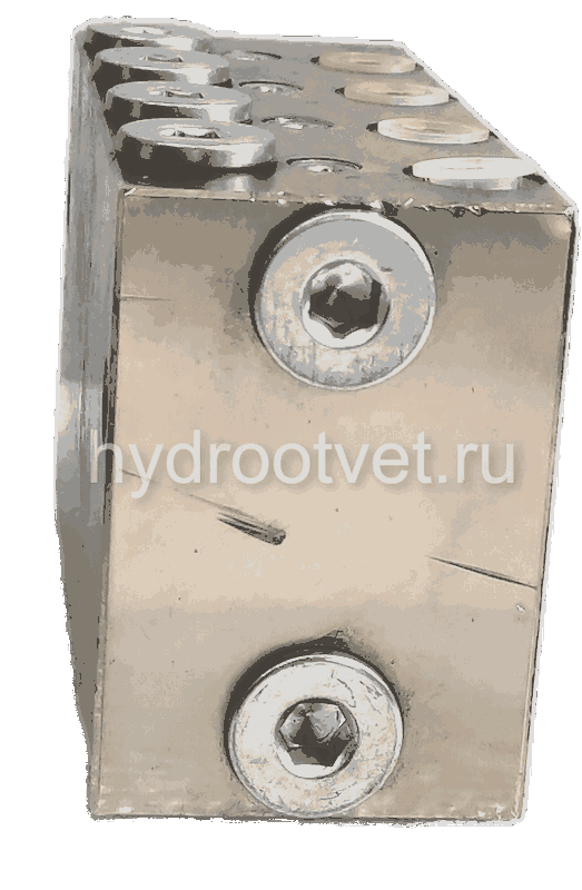 VSL4-D - Питатель для двухлинейных систем смазки с рабочим давлением 400 бар, количество выходов 4, максимальная доза 5 мл/цикл, с фиксированным винтом