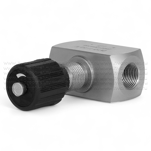 DV10-1-10/V - Дроссель трубного монтажа c рукояткой, G3/8, обратный клапан - нет