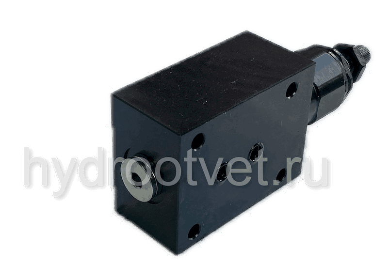 DBDH6P1X/315 - Предохранительный клапан прямого управления Ду6, давление регулировки до 315 бар, тип монтажа - на плиту, элемент регулировки H = рукоятка