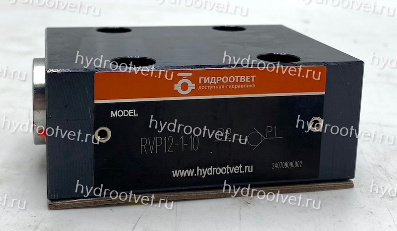 RVP12-1-10 - Обратный клапан для монтажа на плиту Ду12