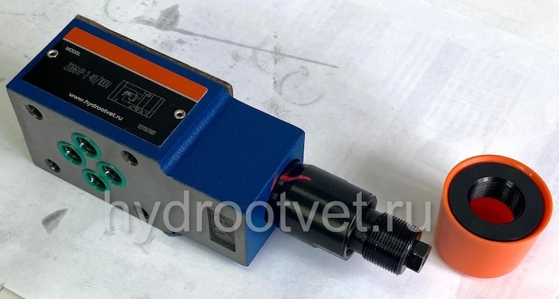 ZDB6VA2-4X/315V - Предохранительный клапан Ду 6 модульного монтажа с давлением регулировки до315 бар, в каналах A → T