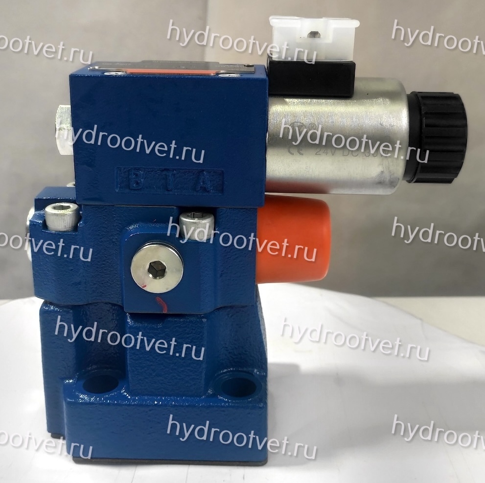 DBW10B2-5X/315CG24N9K4 - Предохранительный клапан Ду10 с давлением настройки до 315 бар, управление - X и Y - внутренние с разгрузкой B = открыт с электроуправлением G24