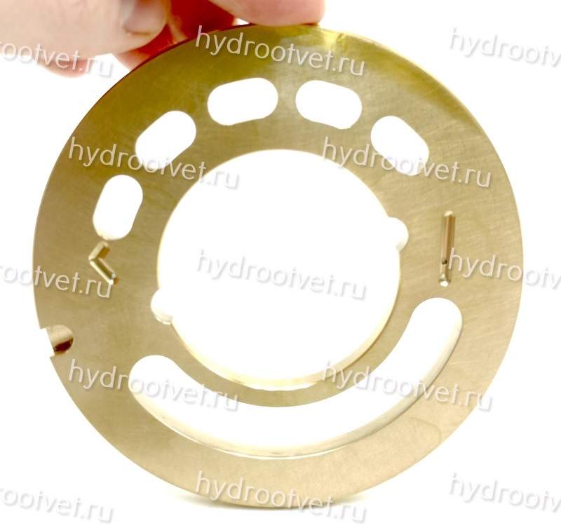 A10VNO85 VALVE PLATE L all bronze - Распределитель L (левый) d52 d107 h5,5 мм для насоса Рексрот A10VNO85 / 53 серии, полностью из бронзы