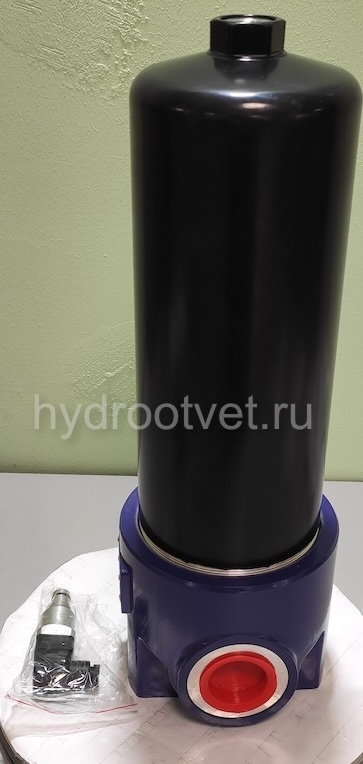 WKLFBN/HC60IC10C1.1 - Линейный фильтр гидравлический одинарный модели LF тонкость фильтрации 10 мкм, типоразмер 60, вид присоединения: резьба G3/4, материал корпуса - алюминий, рабочее давление до 100 бар, электрический индикатор загрязнения