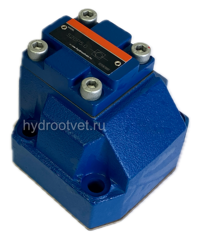 S20P2-10/ - Обратный клапан для монтажа на плиту Ду25, давление открытия 1,5 бар, уплотнение NBR
