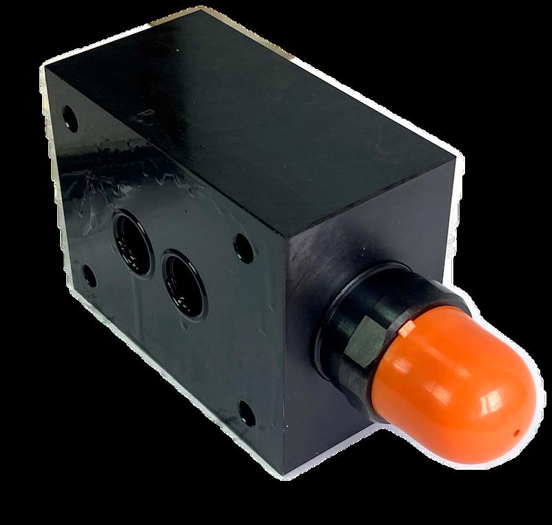 DBDS20P1X/25 - Предохранительный клапан прямого управления Ду20, давление регулировки до 25 бар, тип монтажа - на плиту, элемент регулировки S = винт