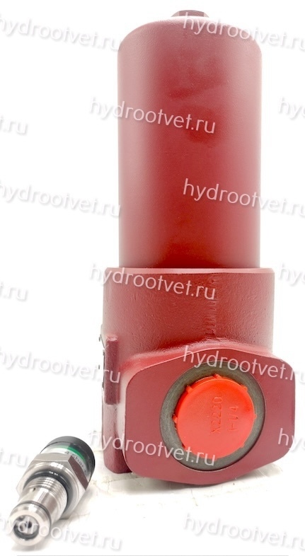 WKDFBN/HC110G10D1.1/-L24 - Напорный фильтр гидравлический одинарный модели DF тонкость фильтрации 10 мкм, типоразмер 110, вид присоединения: резьба G3/4, материал корпуса - чугун, рабочее давление до 420 бар, визуально-электрический (лампа с напряжением 2