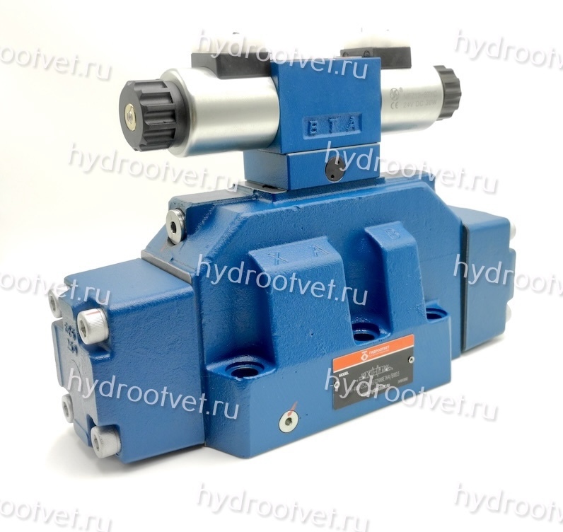 H-4WEH25J6X/6EG24N9ETK4/B10D3 - Гидрораспределитель с электроуправлением Ду25 схема J (34), напряжение G24, каналы управления ET - X и Y - внутренние