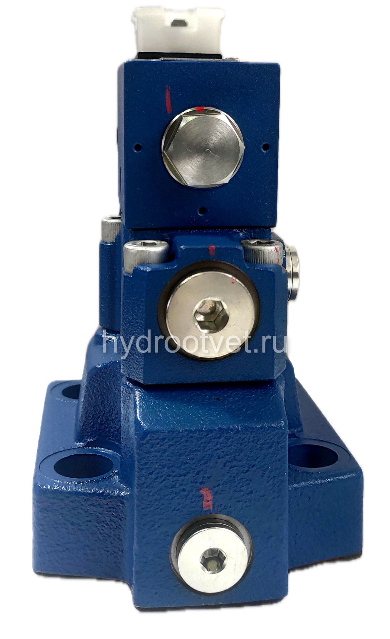 DBW20B2-5X/350CW110-50N9K4 - Предохранительный клапан Ду25 с давлением настройки до 350 бар, управление - X и Y - внутренние с разгрузкой B = открыт с электроуправлением W110
