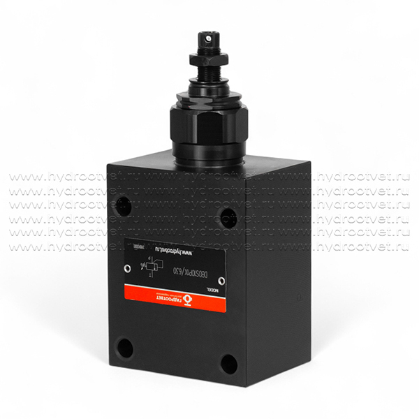 DBDS10P1X/630 - Предохранительный клапан прямого управления Ду10, давление регулировки до 630 бар, тип монтажа - встраиваемый, элемент регулировки S = винт