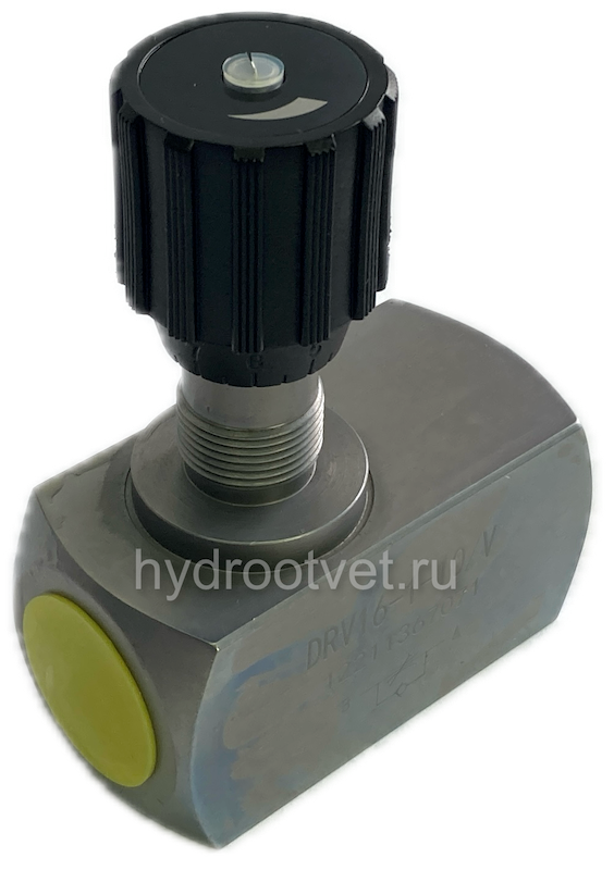DV16-1-10/V - Дроссель трубного монтажа c рукояткой, G3/4, обратный клапан - нет