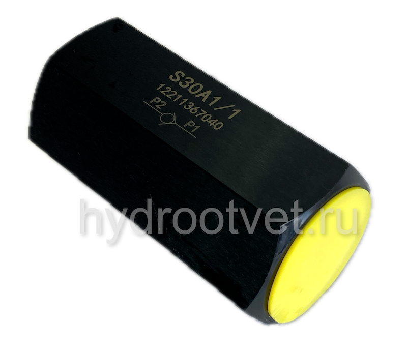 S30A0/1 - Обратный клапан трубного монтажа Ду32, G1 1/2 с давлением открытия 0 бар