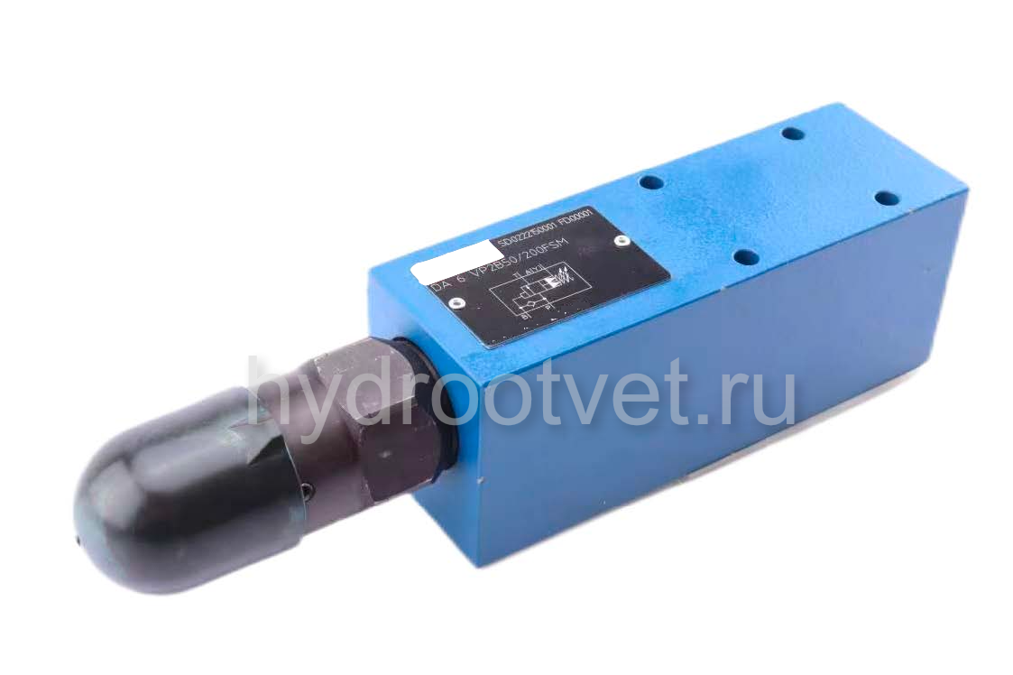 DA6VP2B5X/50FSM - Разгрузочный предохранительный клапан Ду6 с давлением настройки до 50 бар, подключение насоса в канал P