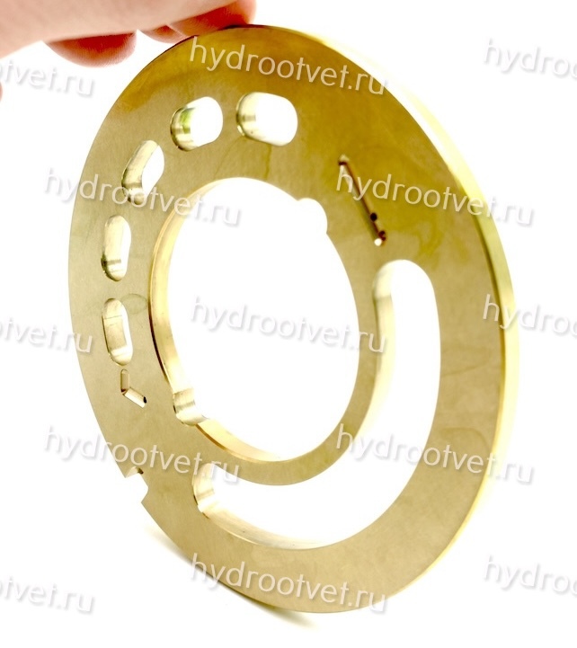 A10VNO85 VALVE PLATE L all bronze - Распределитель L (левый) d52 d107 h5,5 мм для насоса Рексрот A10VNO85 / 53 серии, полностью из бронзы