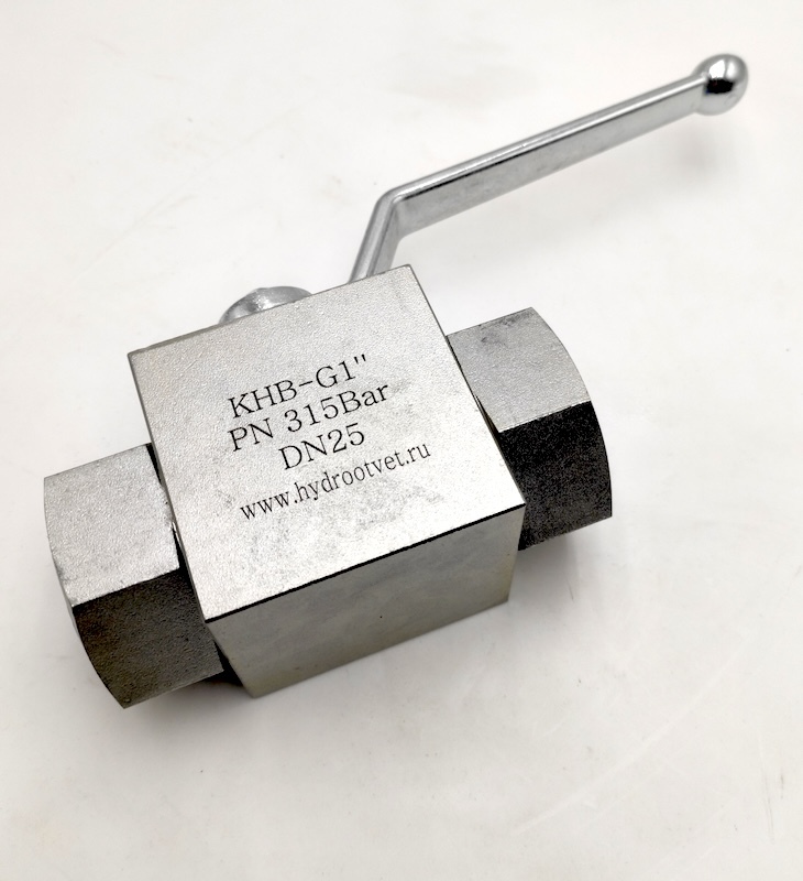 KHB-G1-1111-01-1 - Шаровой кран 2/2 на высокое давление, резьба G1''