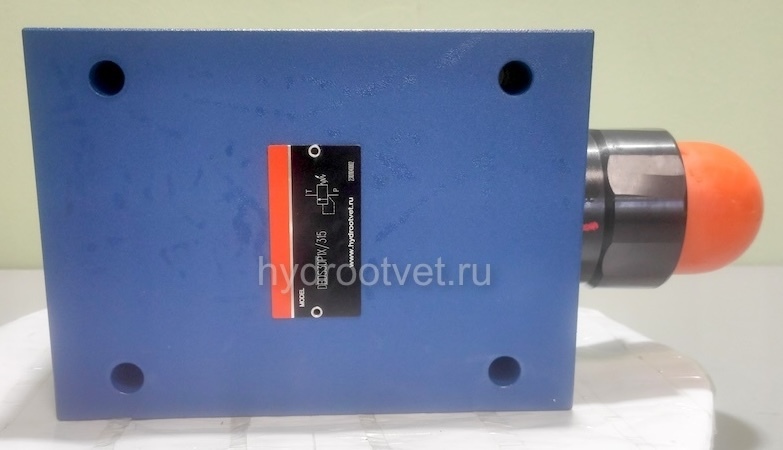 DBDS30P1X/25 - Предохранительный клапан прямого управления Ду30, давление регулировки до 25 бар, тип монтажа - на плиту, элемент регулировки S = винт