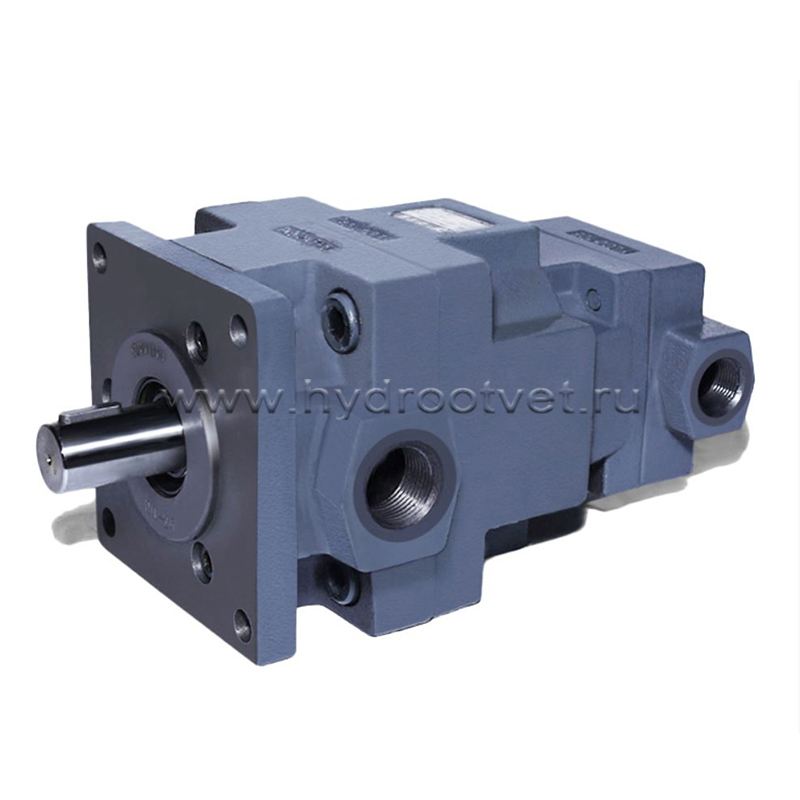 YB1-80/25U - Пластинчатый нерегулируемый сдвоенный насос с рабочим объемом 80+25 см3, взаимозаменяем с насосом НПл 80-25/6.3