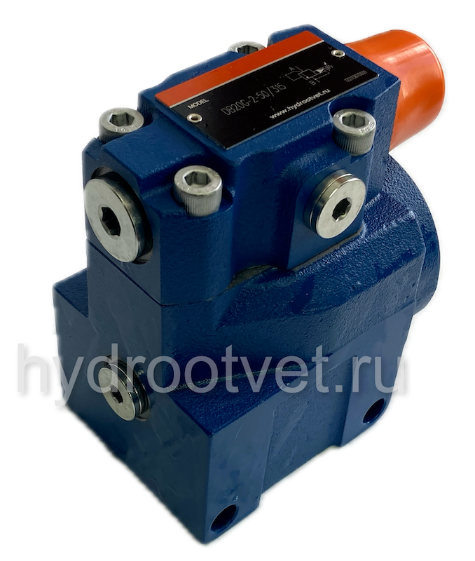 DB20G2-5X/200 - Предохранительный клапан Ду25 с давлением настройки до 200 бар, управление - X и Y - внутренние