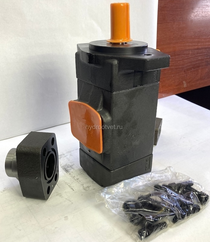 PV2R11-6/12RBAU1 - Пластинчатый нерегулируемый насос сдвоенный с рабочим объемом 6,1+13,0 см3, взаимозаменяем с насосом НПл 5-12,5/16