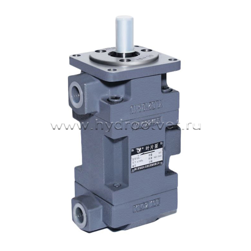 YB1-16/16U - Пластинчатый нерегулируемый сдвоенный насос с рабочим объемом 16+16 см3, взаимозаменяем с насосом НПл 16-16/6.3