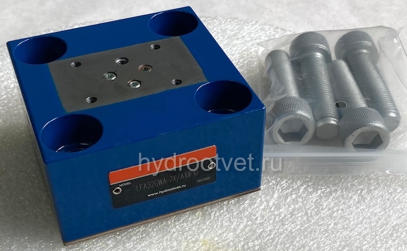 LFA32GWA-7X/ - Крышка для логического клапана, типоразмер Ду32 функционал - GWA = крышка со встроенным клапаном ''ИЛИ'' под установку распределителя Ду6, три выхода X, Z1 и Y, внешний канал X - нет, уплотнение NBR